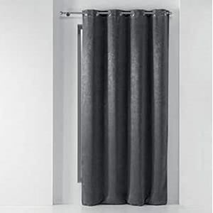 Marbrea gordijn, polyester, antraciet, 135 x 240 cm
