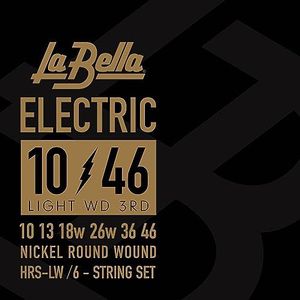 La Bella HRS-LW, Light G3 wound, snaren voor elektrische gitaar, 010/046