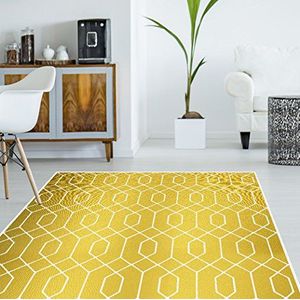 VINILIKO, Vinyl tapijt, goudkleurig, 133 x 200 cm