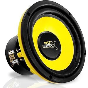 Pyle - Subwoofer - Zwart/Geel - 16,5 cm - 300 Watt Piekvermogen - 4 Ohm Impedantie