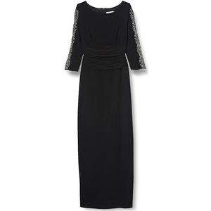 Gina Bacconi Maxi-jurk met verfraaide mouw, zwart, 12, Zwart, 38