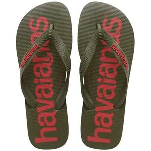 Havaianas Unisex Top Logomania 2 Teenslippers, Groene Yucca, 43/44 EU