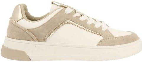 GIOSEPPO Bethany - Damessneakers - Gebroken Wit - Ivoor - Accenten in Goud en Beige
