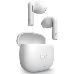 SBS - TWS - Koptelefoon - Wit - Draadloze In-ear Oordopjes met 3 uur Afspeeltijd