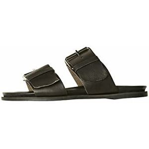 VERO MODA Vmamy Leather Sandalen voor dames, zwart, 37 EU