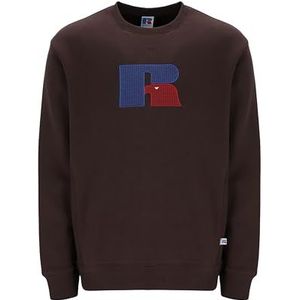 Russell Athletic E36112-SN-562 BENJAMIN3-CREW heren sweatshirt lange mouwen seal bruin maat S