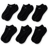 Nike - Everyday Cushioned - Onzichtbare Trainingssokken - Zwart - 6 Paar