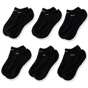 Nike - Everyday Cushioned - Onzichtbare Trainingssokken - Zwart - 6 Paar
