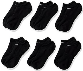 Nike - Everyday Cushioned - Onzichtbare Trainingssokken - Zwart - 6 Paar