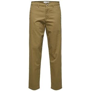 SELETED HOMME Men's SLHSLIMTAPE-New Miles 172 Flex Pants W N Chino, Ermine, 34/32, groen, 34W x 32L