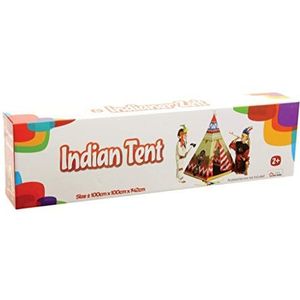 Indianentent Wigwam 100 x 100 cm Micasa Tipi kindertent kunststof tent voor kinderen speeltent