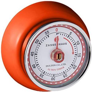 Zassenhaus Retro Keuken Timer Magnetisch 2.75-Inch ORANJE