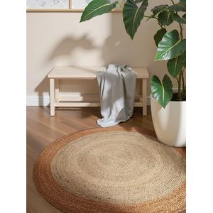 Jute - Handgeweven Vloerkleed - Natuurlijk - Vuilafstotend - Eenvoudig te Reinigen