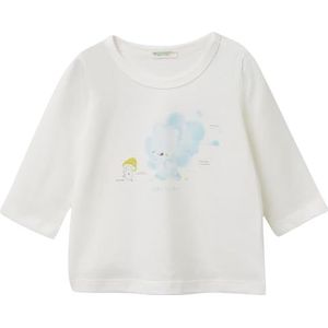 United Colors of Benetton T-shirt M/L, Wit, 12 Maanden