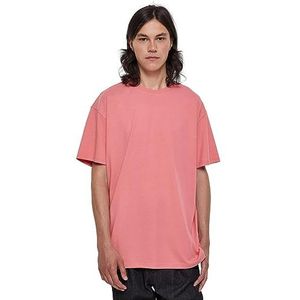 Urban Klassieks Heren T-shirt zwaar oversized T-shirt met extra ruime schouders roze 5XL