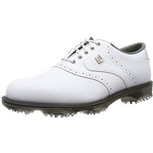 FootJoy DryJoys Tour golfschoenen voor heren, Wit Blanco 53700, 38.5 EU