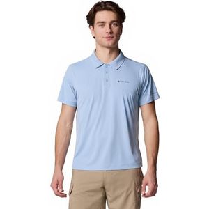 Columbia Men's Zero Rules Light Polo, Technical Polo Shirt, Ripple Blue, M