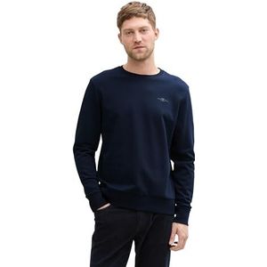 TOM TAILOR Sweatshirt voor heren, 10668 - Sky Captain Blue, XL