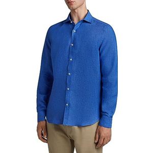 WOMO linnen overhemd 2023, Lichtblauw., S/XXL