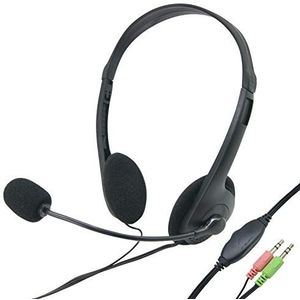 Waytex 69114 hoofdtelefoon, audio, multimedia, micro/volumeregeling, zwart