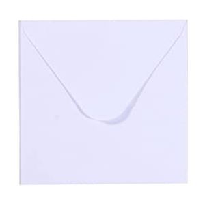 Vaessen Creative Kleine vierkante Florence-enveloppen voor wenskaarten, wit, set van 25, bijpassende kaarten beschikbaar