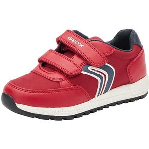 Geox Jongens J Alben Boy E Sneakers, Red Navy, 35 EU