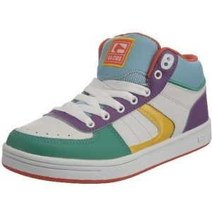 Globe Fate Mid-Girl GGFATEM, meisjes sportschoenen - skateboarden, Wit Paars Wit, 38.5 EU