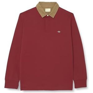 GANT Corduroy Collar Heavy Rugger, rood, M