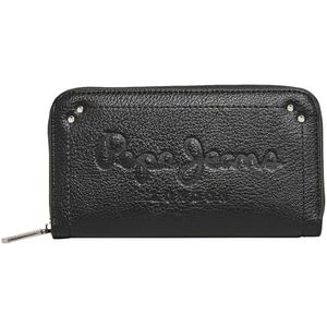 Pepe Jeans Crisha portemonnee voor dames, zwart (zwart), eenheidsmaat, Zwart (zwart), Eén maat