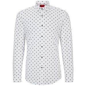 HUGO heren Shirt Kenno, Open White961 , 45