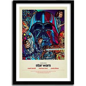 K.Olin Tribu Poster Star Wars van Van Orton, papier, wit, 40 x 60 x 0,1 cm Star Wars_3