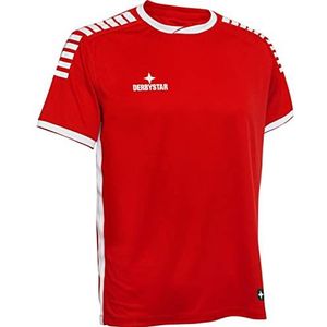 Derbystar Primo shirt voor heren, rood/wit., 3XL