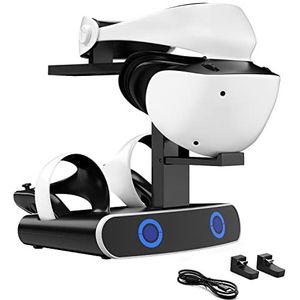 Keten Play-Station VR2 Controller laadstation laadstation met type-C adapter, Dual PS VR2 controller laadstandaard, PS-5 accessoires met headsethouder, led-display