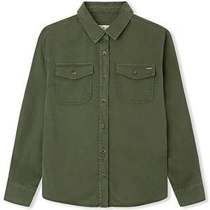 Pepe Jeans Zabel blouse voor meisjes, groen (tijm), 12 Jaren