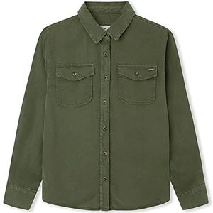 Pepe Jeans Zabel blouse voor meisjes, groen (tijm), 8 Jaren