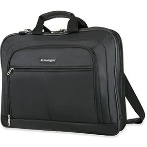 Kensington Laptoptas 17 inch SP45 Classic draagbare tas voor 17 inch laptops en tablets, met draaggreep en schouderriem voor mannen en vrouwen, zwart, K62568US