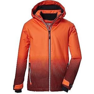 killtec Jongens Ski-jas is een waterdichte/functionele jas met capuchon en sneeuwvanger KSW 177 BYS SKI JCKT, neon pure orange, 164, 39899-000