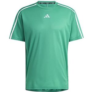 adidas Heren T-shirt (Short Sleeve) Wo Base Tee, Court Green/White/Transparant, IB7899, S
