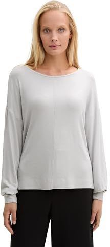 Longsleeve - Effen - Jersey - Losse Pasvorm - Lange Mouw