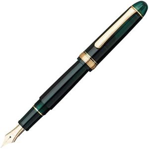 PLATINUM Japanse vulpen # 3776 Century Gold Trim Laurel Green F/groen/0,28-0,34 mm/handgemaakt/veer van 14-karaats goud/met geschenkdoos/vulpen