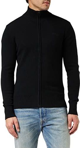 SCHOTT - Lance3 - Vest - Zwart - Wolmateriaal