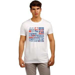 THE TIME OF BOCHA Heren T-shirt, korte mouwen, 100% katoen, Regulable, S