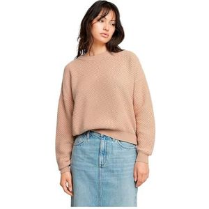 G-STAR RAW Dames Overdyed Structure Knit Wmn Sweater, roze (Linen Gd D26365-d630-h033), S
