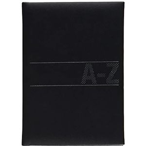 BRUNNEN 1064668 Schuur-telefoonregister (adresboek, 384, softcover, 100 x 140 x 10 mm) zwart