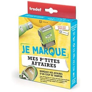 Trodat -Stempel ""Je markeert mes P'tites Affaires"" – markeer de spullen van je kinderen met een complete en passende set – etiketten + letters met tekeningen – ideaal voor het markeren van kleding