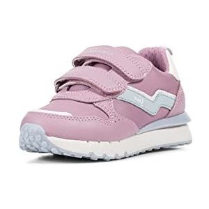 Geox J Fastics Girl sneakers voor meisjes, dark pink aqua, 33 EU