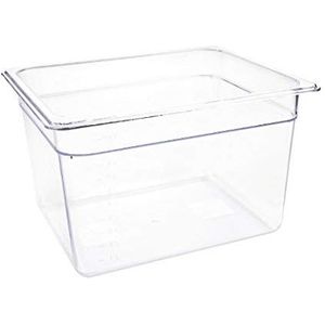 Vogue 1/2 Gastronorm Container 200mm 10,8 liter Catering Voedsel Opslagpan, Transparant