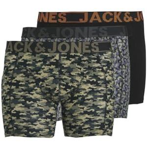 JACK&JONES PLUS Jacdanny Trunks 3 Pack Pls, zwart/verpakking: zwart - zwart, XXL grote maten