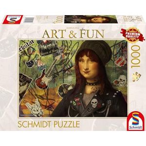 Schmidt Spiele 58529 Markus Binz, Mona Lisa 2024, puzzel met 1000 stukjes, kleurrijk