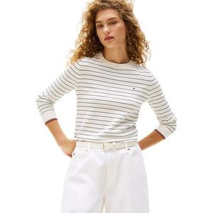 Gebreide Trui - Gestreept - Knitwear - Ronde Hals - Lange Mouw